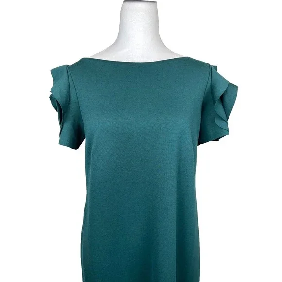 Pietro Brunelli Salisburgo Maternity Dress S Pinewood Green Rosette Sleeve Italy - Picture 3 of 16